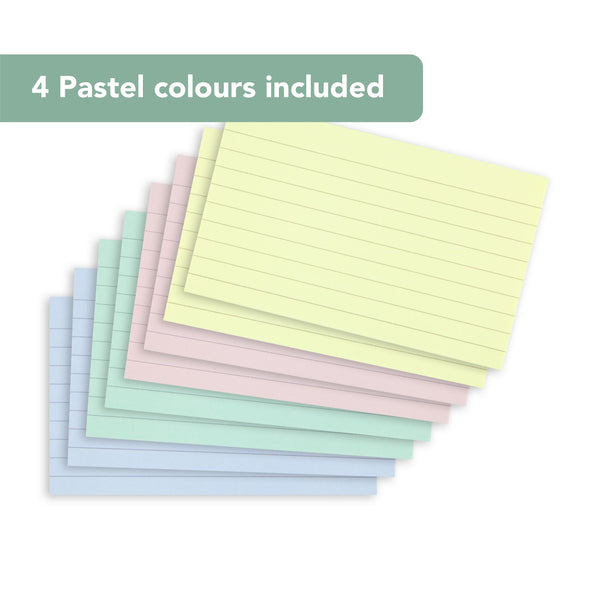 A6 Index Cards, Ruled Record Card- 5 Colors (400 Sheets) Revision Cards - View #7