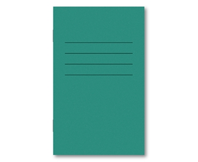 Picture of 165mm x 101mm 6mm Ruled with Centre Margin 48 Page Dark Green - Pack 100