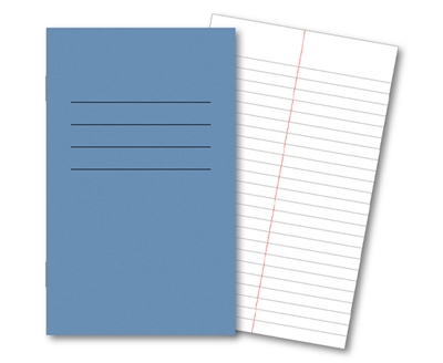 Picture of 165mm x 101mm 6mm Ruled with Centre Margin 48 Page Dark Blue - Pack 100