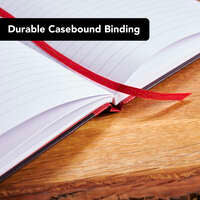 Black n' Red A4 Casebound Hardback Notebook - Pack of 5