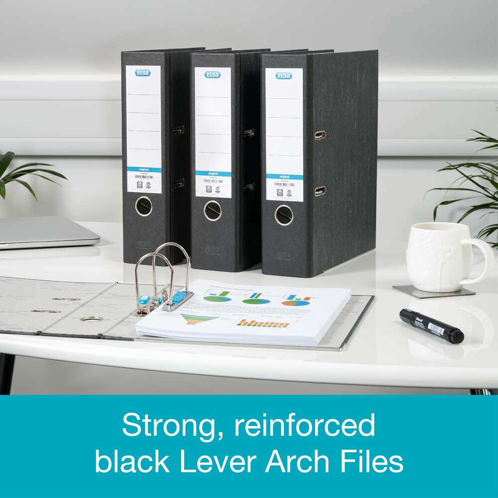 A4 Cloudy Lever Arch Files - Pack of 10