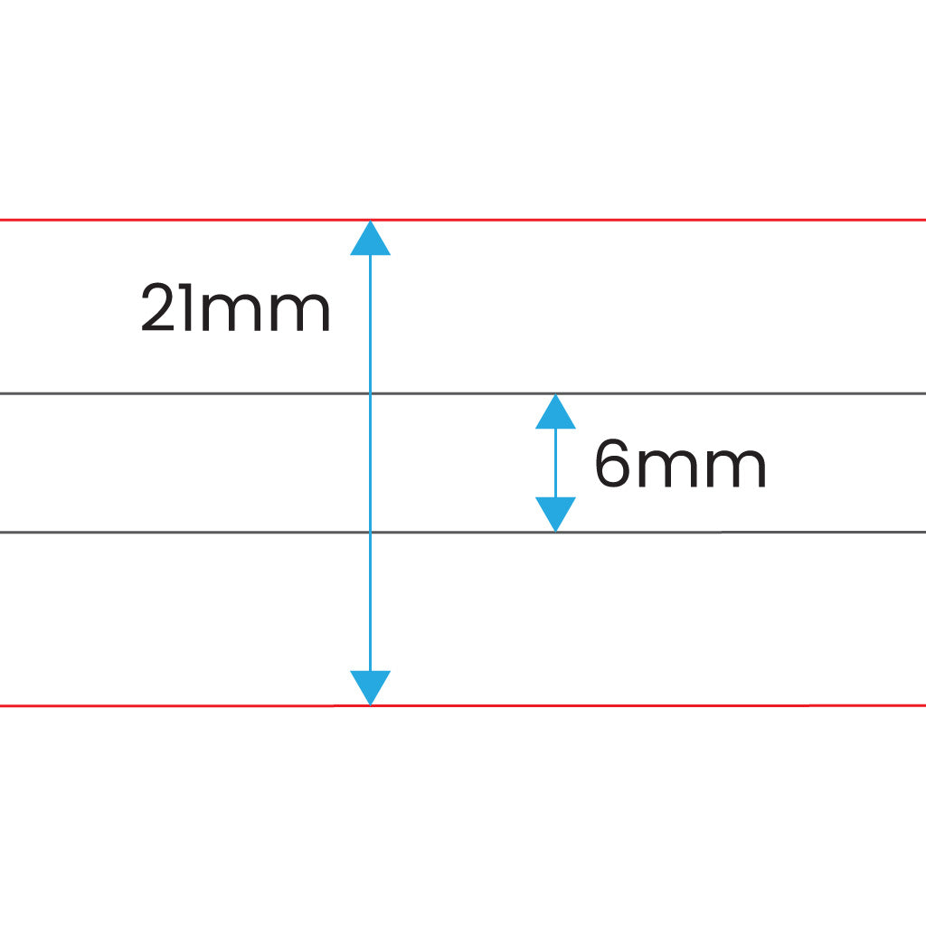 160mm x 200mm 6/21mm Ruled 40 Page Red Handwriting Book