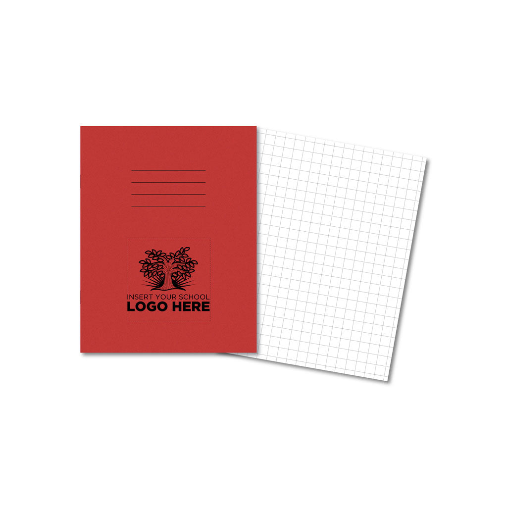 Manila School Exercise Book 9x7 10mm Squared - Personalised