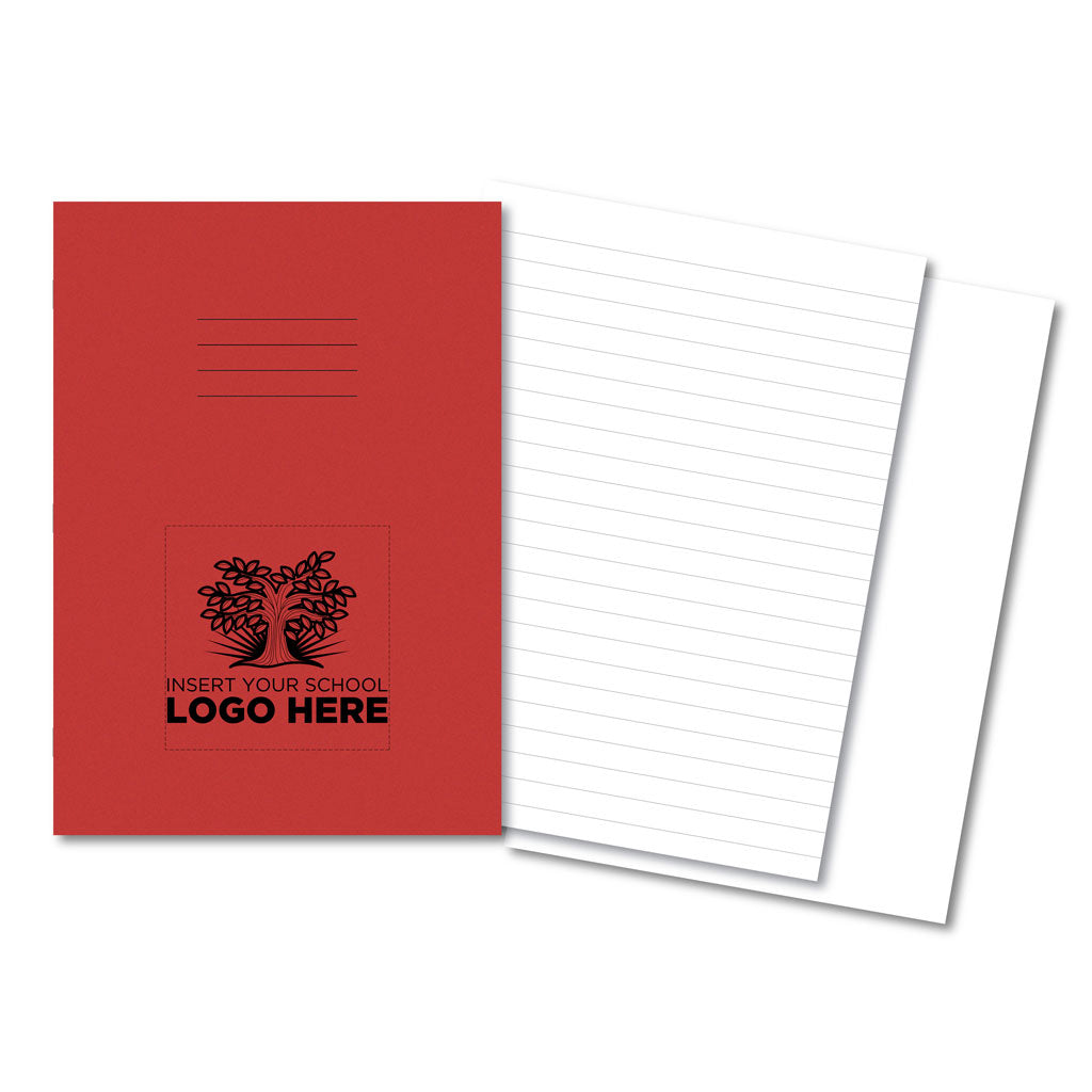 Manila School Exercise Book A4 12mm ruled/plain alternate - Personalised
