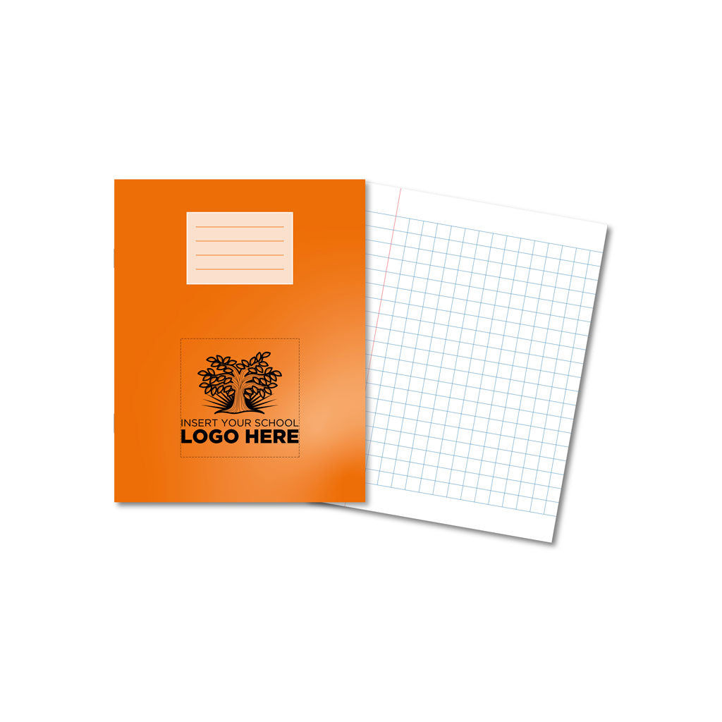 Oxford School Exercise Book 9x7 10mm Squared - Personalised