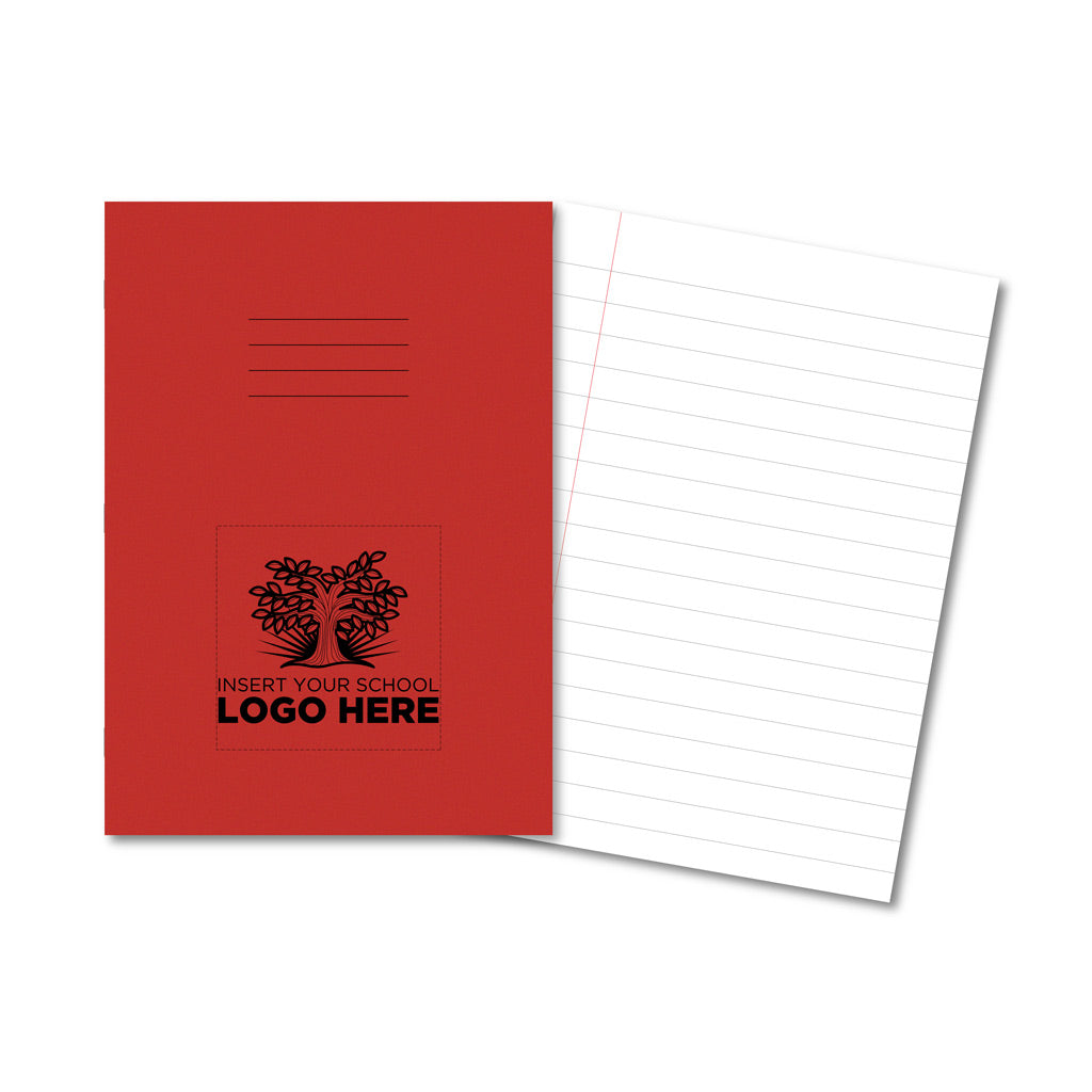 Manila School Exercise Book A4 15mm Ruled &amp; Margin - Personalised