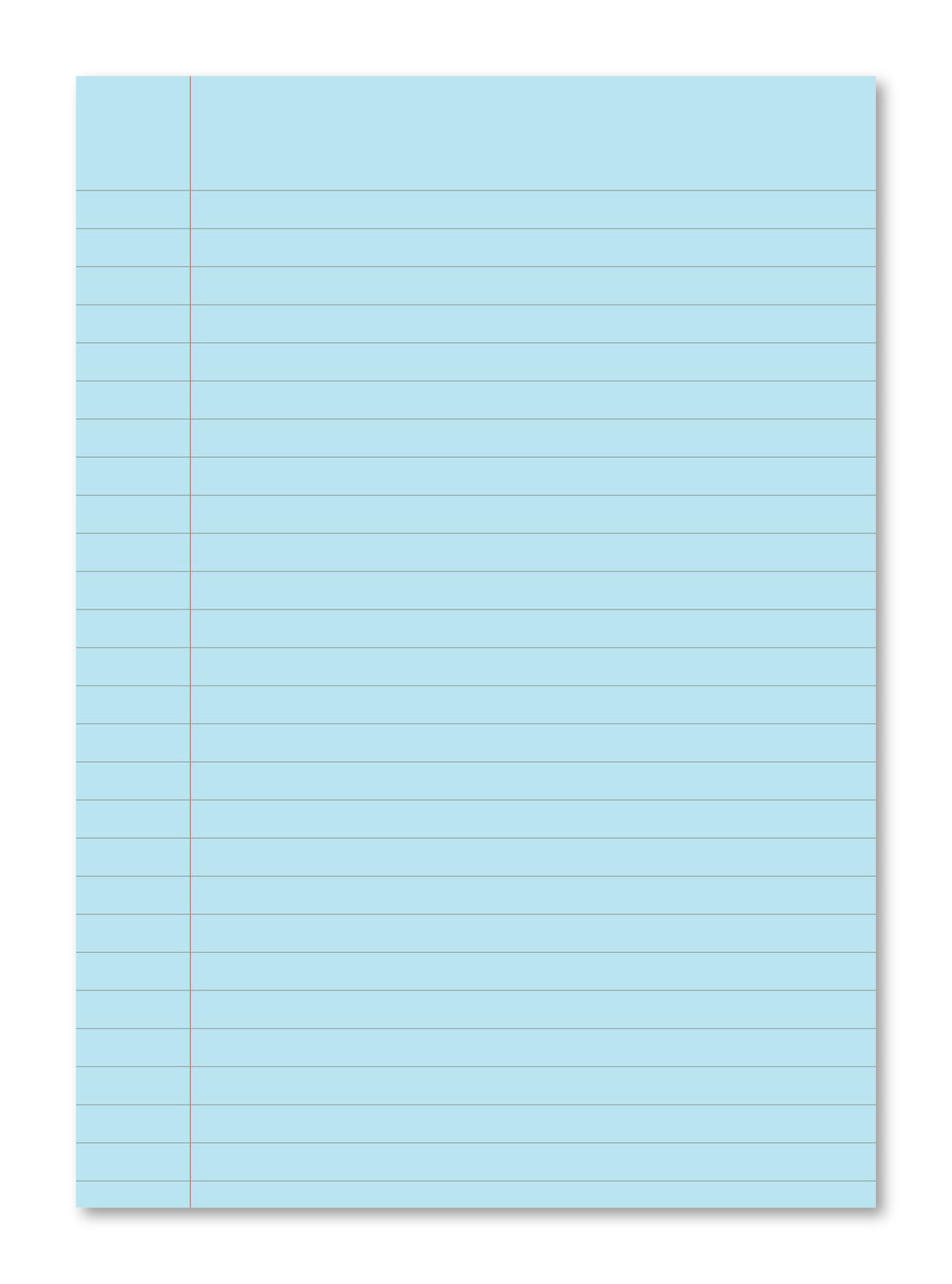 Manila School Exercise Book A4 10mm Ruled & Margin Blue Tinted Paper - Personalised (Pack of 10)