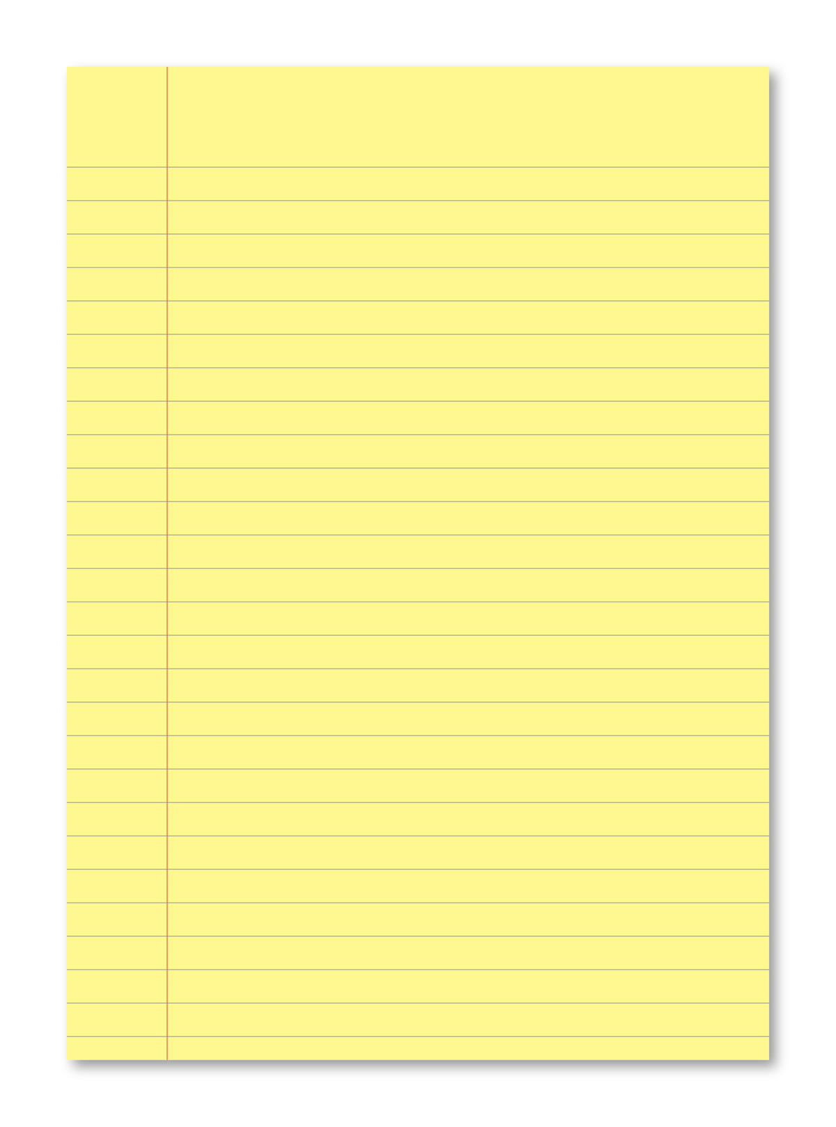 Manila School Exercise Book A4 10mm Ruled & Margin Yellow Tinted Paper - Personalised (Pack of 10)