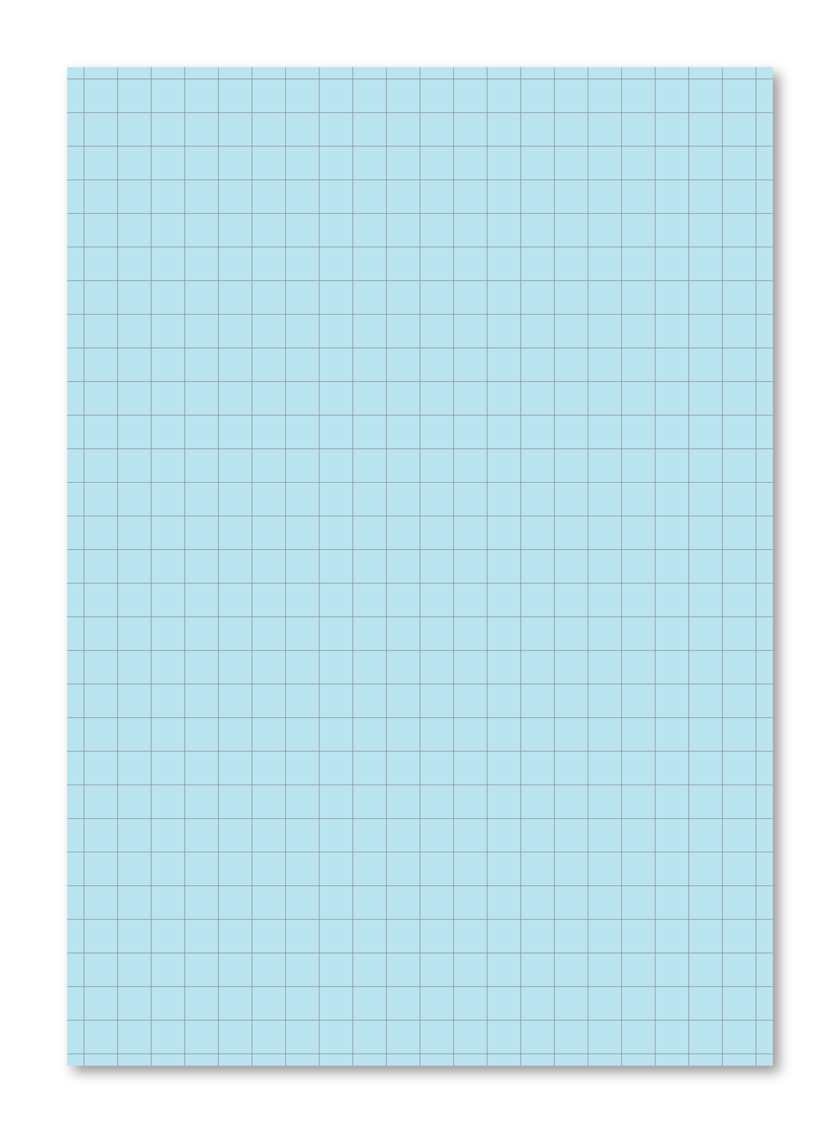 Manila School Exercise Book A4 10mm Squared Blue Tinted Paper - Personalised (Pack of 10)