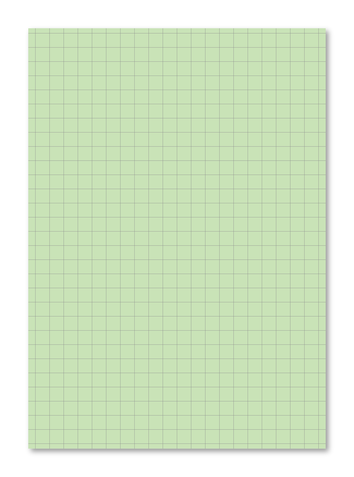 Manila School Exercise Book A4 10mm Squared Green Tinted Paper - Personalised (Pack of 10)