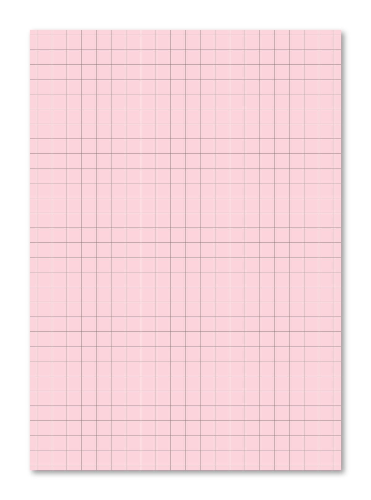 Manila School Exercise Book A4 10mm Squared Pink Tinted Paper - Personalised (Pack of 10)