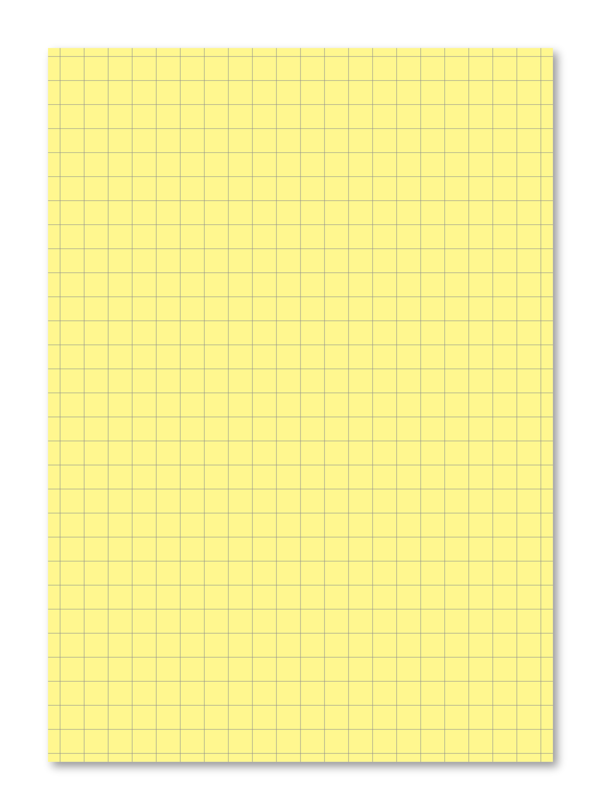 Manila School Exercise Book A4 10mm Squared Yellow Tinted Paper - Personalised (Pack of 10)