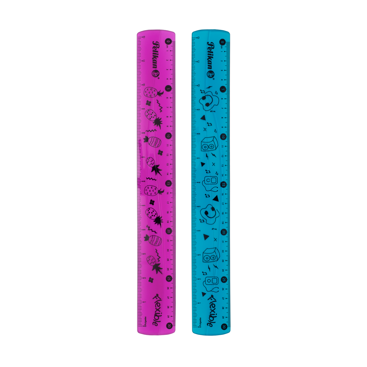 Pelikan Assorted Flexible Rulers, Pack of 24