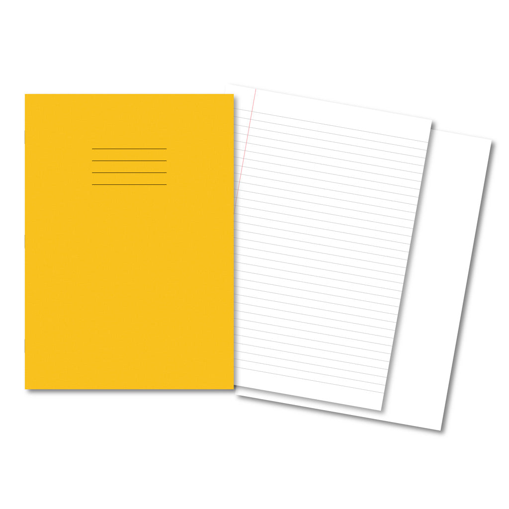 Manila School Exercise Book A4 8mm ruled & Margin/plain alternate - Wi ...