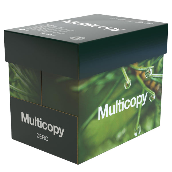 Multicopy Zero A4 80gsm Photocopier Paper 5 ream box Exercise Books