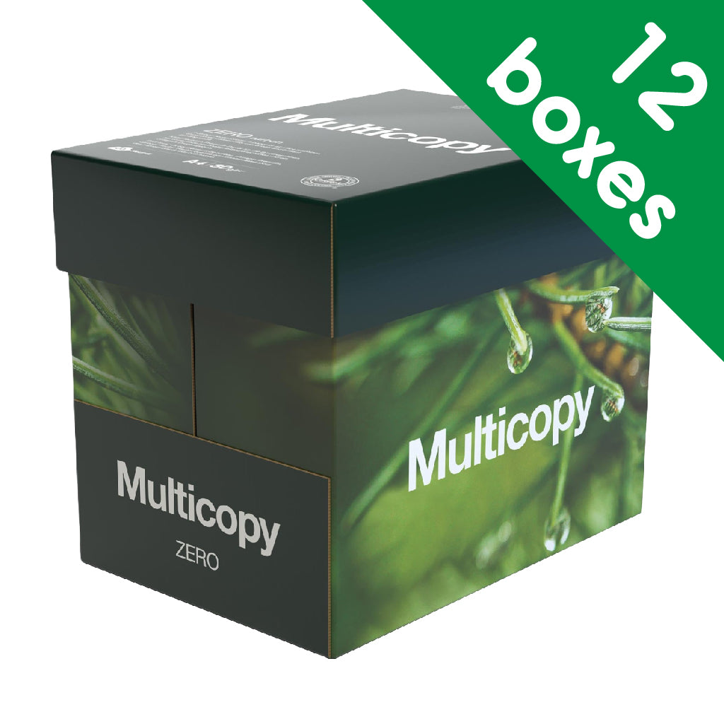 Multicopy Zero A4 80gsm Photocopier Paper - 12 box discount