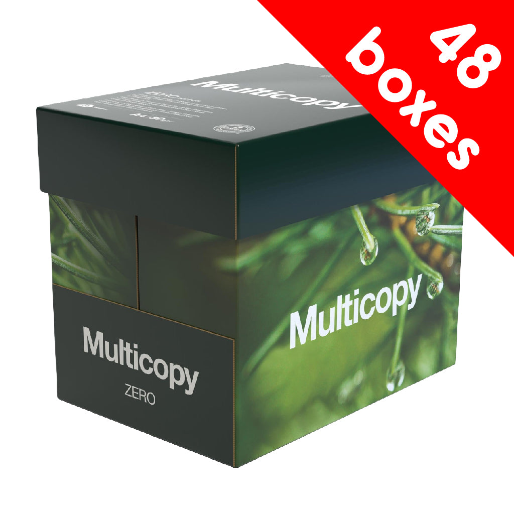 Multicopy Zero A4 80gsm Photocopier Paper - 48 box discount