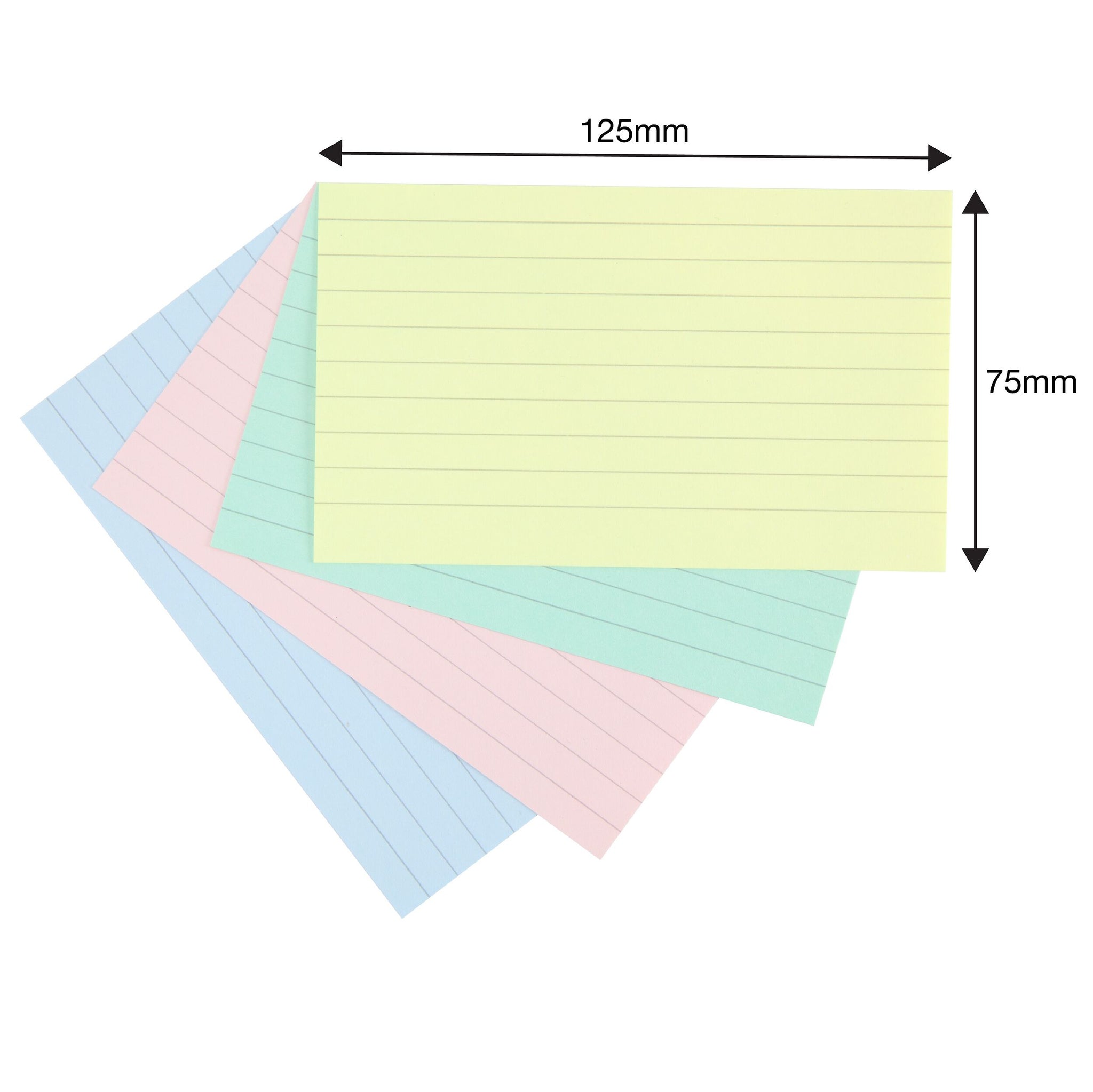 Revision Card Layout Summit Flash/Revision Cards - Assorted Pastel - 8 packs of 400 ...