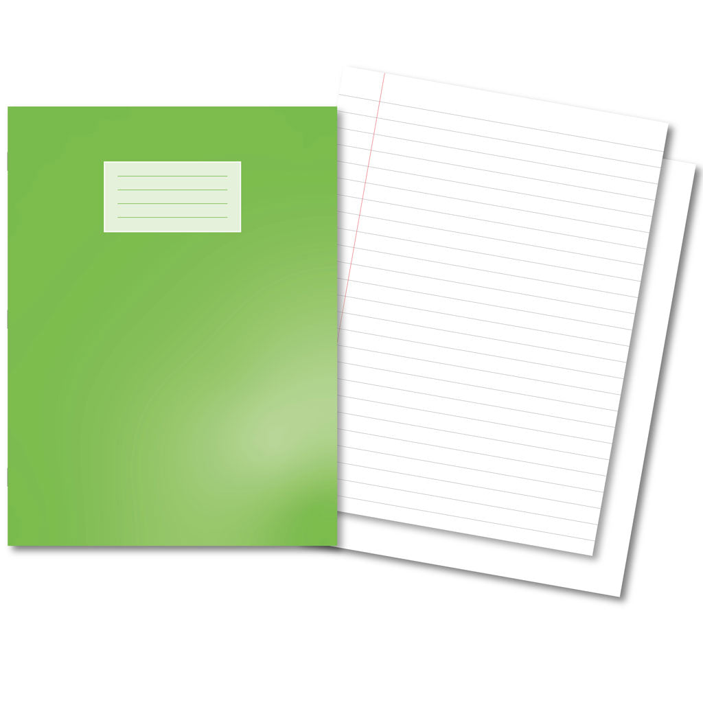 Oxford School Exercise Book A4-plus 12mm ruled &amp; margin/plain alternate - Without Free Personalisation