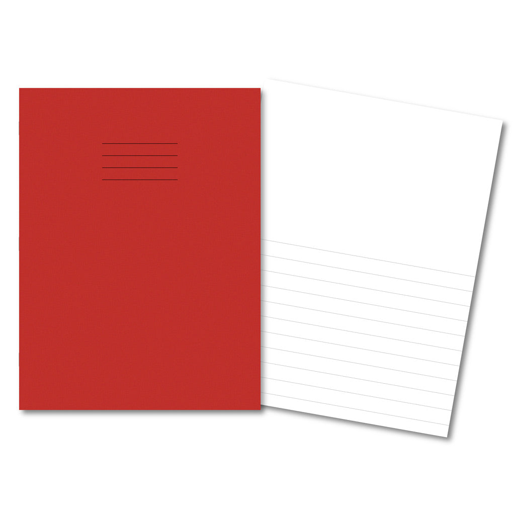 Manila School Exercise Book A4-plus 15mm Ruled Bottom/Plain Top - Without Free Personalisation