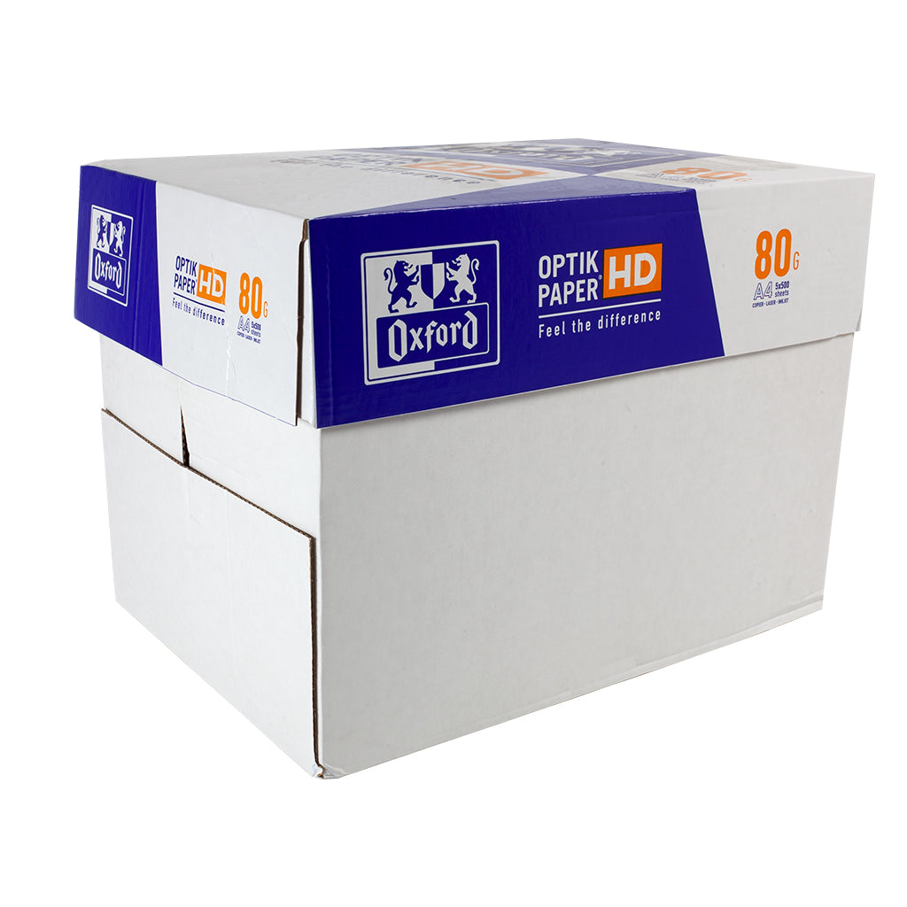 Oxford 80gsm A4 Photocopier Paper - 5 ream box