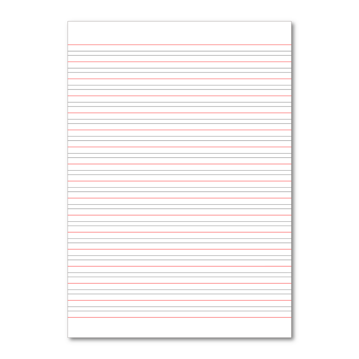 Manila School Handwriting Book A4 6mm Ruled and 21mm Intervals - Personalised