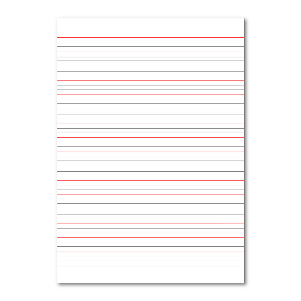 Writing Book Ruled Manila School Handwriting Book A4 6mm Ruled and 21mm Intervals - Perso ...