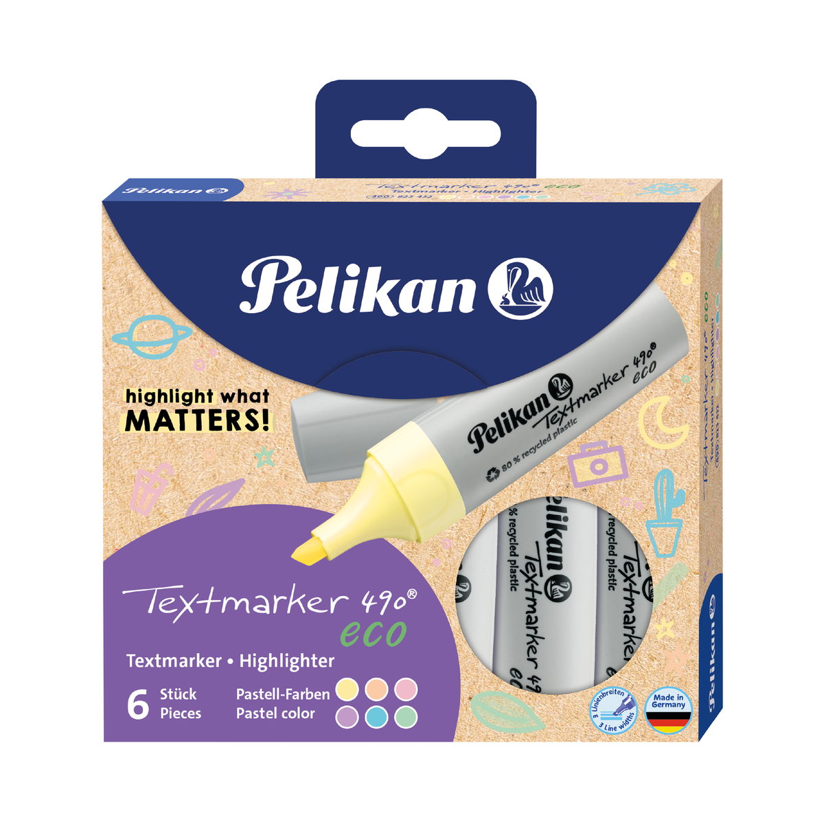 Pelikan ECO Highlighter - set of 6
