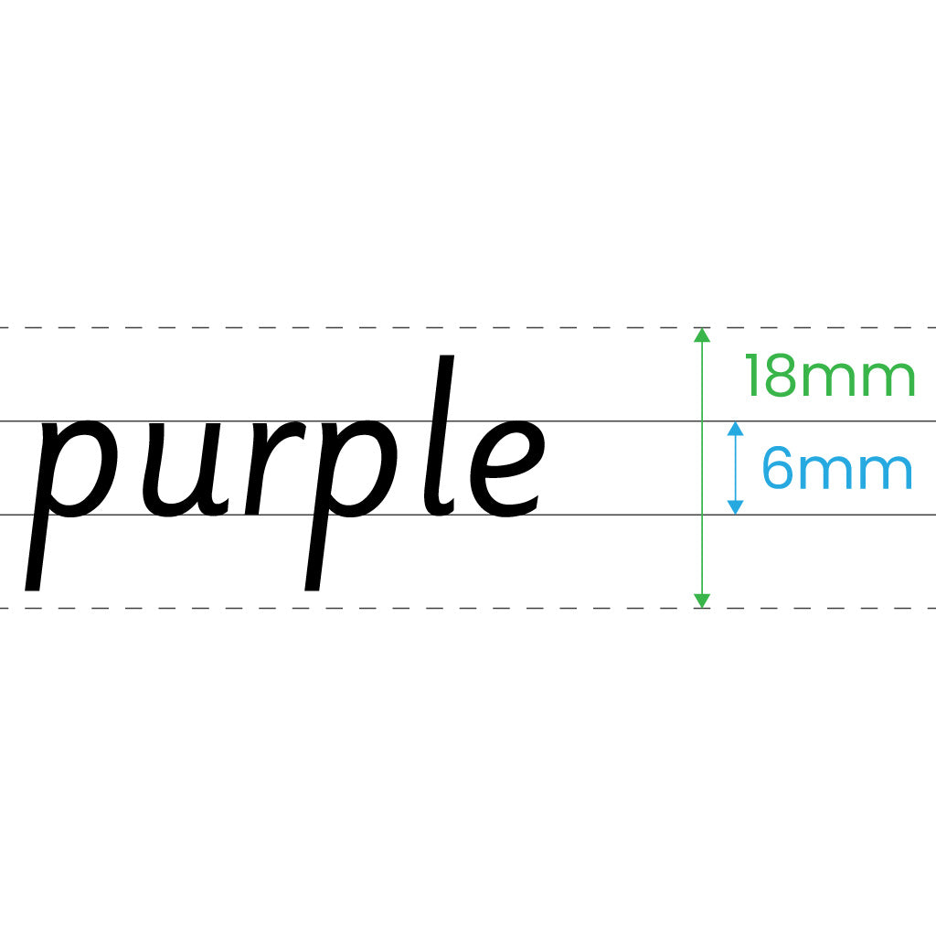 Manila school Handwriting Book A4 6mm Dashed ruling - Without Free Personalisation