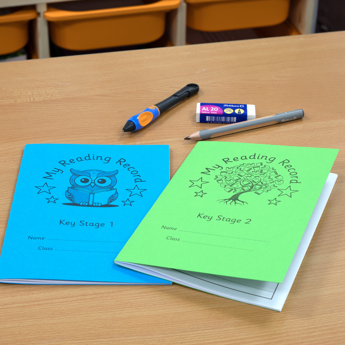 A5 Key Stage 1 Reading Record Book, 40 Page, Blue