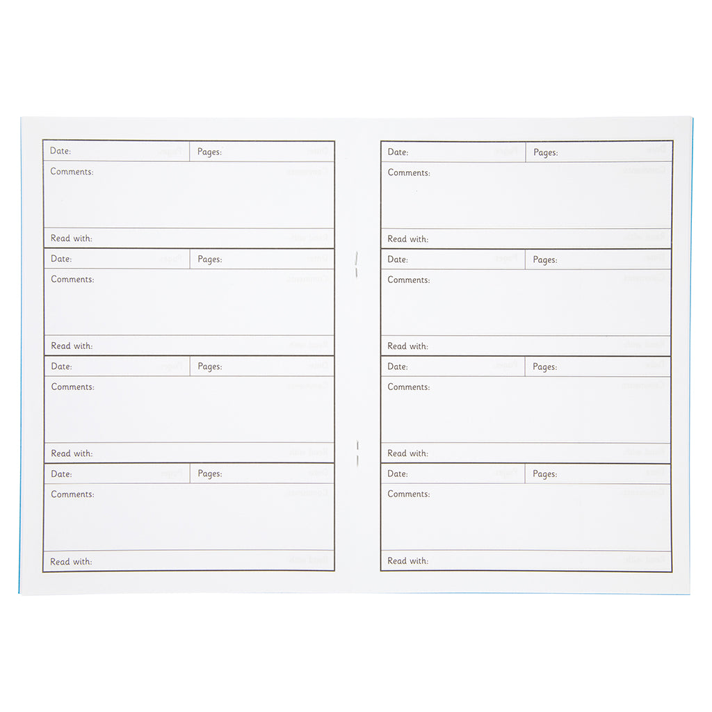 A5 Key Stage 1 Reading Record Book, 40 Page, Blue