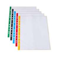 A4 Clear Plastic Punched Pockets - Packs of 100