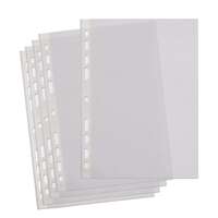 A4 Embossed Plastic Punched Pockets - Packs of 100