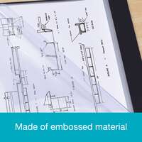 A4 Embossed Plastic Punched Pockets - Packs of 100