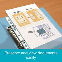 A4 Embossed Plastic Punched Pockets - Packs of 100