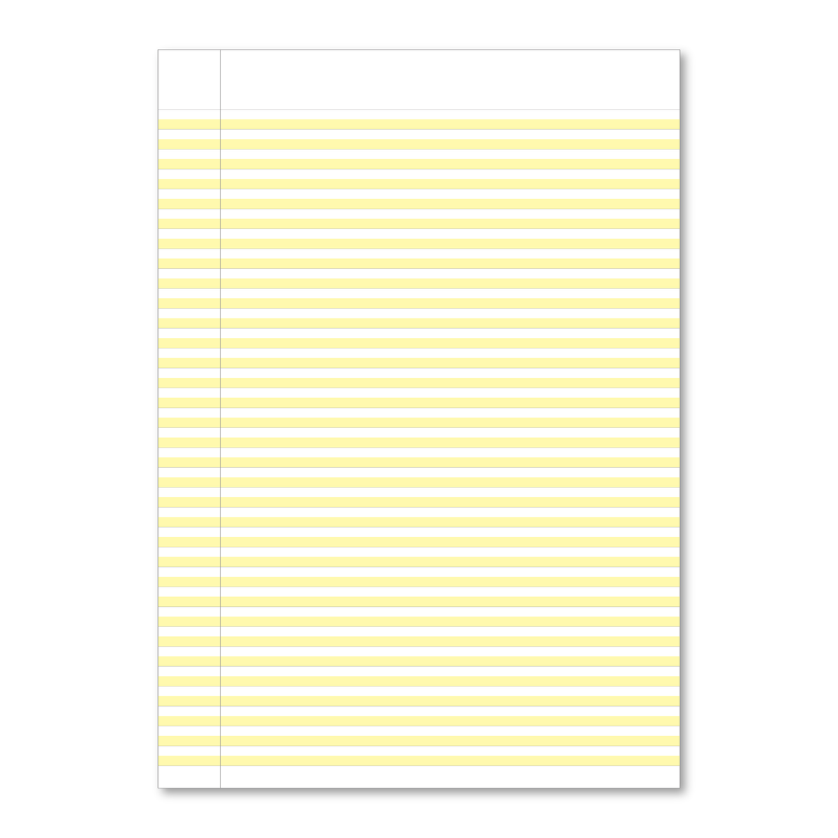 Manila School Handwriting Book 4mm Highlighted Yellow Ruling - Without Free Personalisation