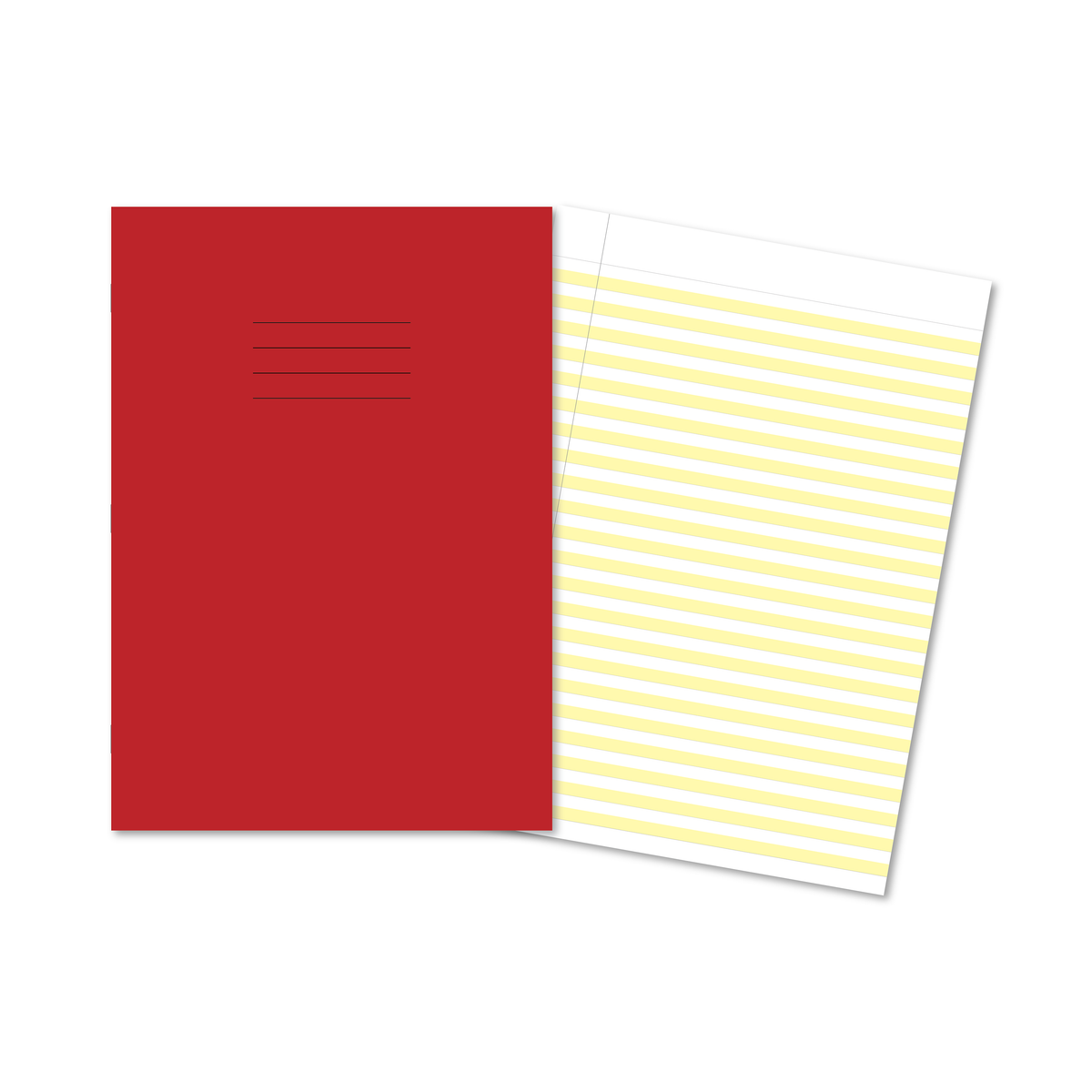 Manila School Handwriting Book 6mm Highlighted Yellow Ruling - Without Free Personalisation