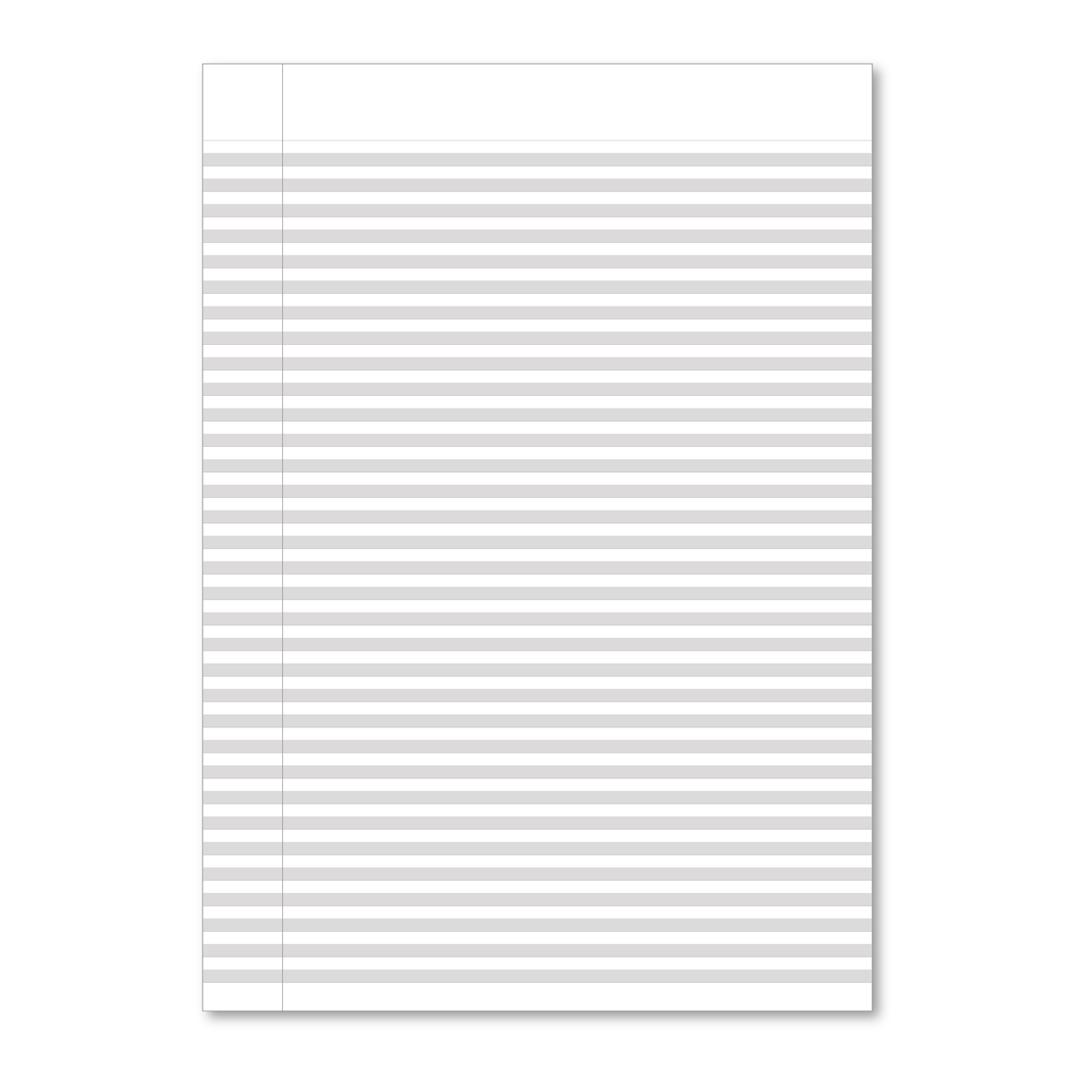 Manila School Handwriting Book 4mm Highlighted Grey Ruling - Personalised