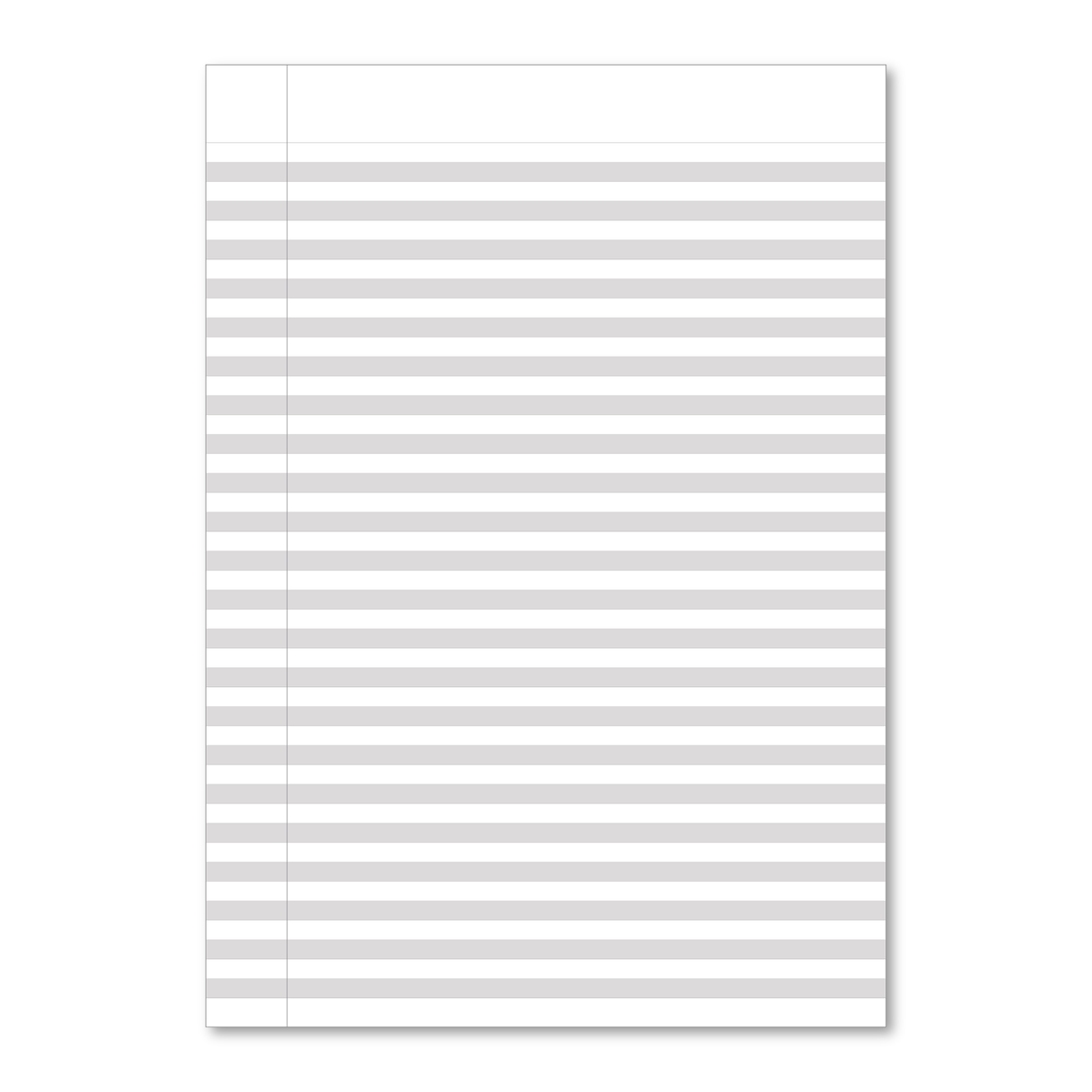 Manila School Handwriting Book 6mm Highlighted Grey Ruling - Personalised