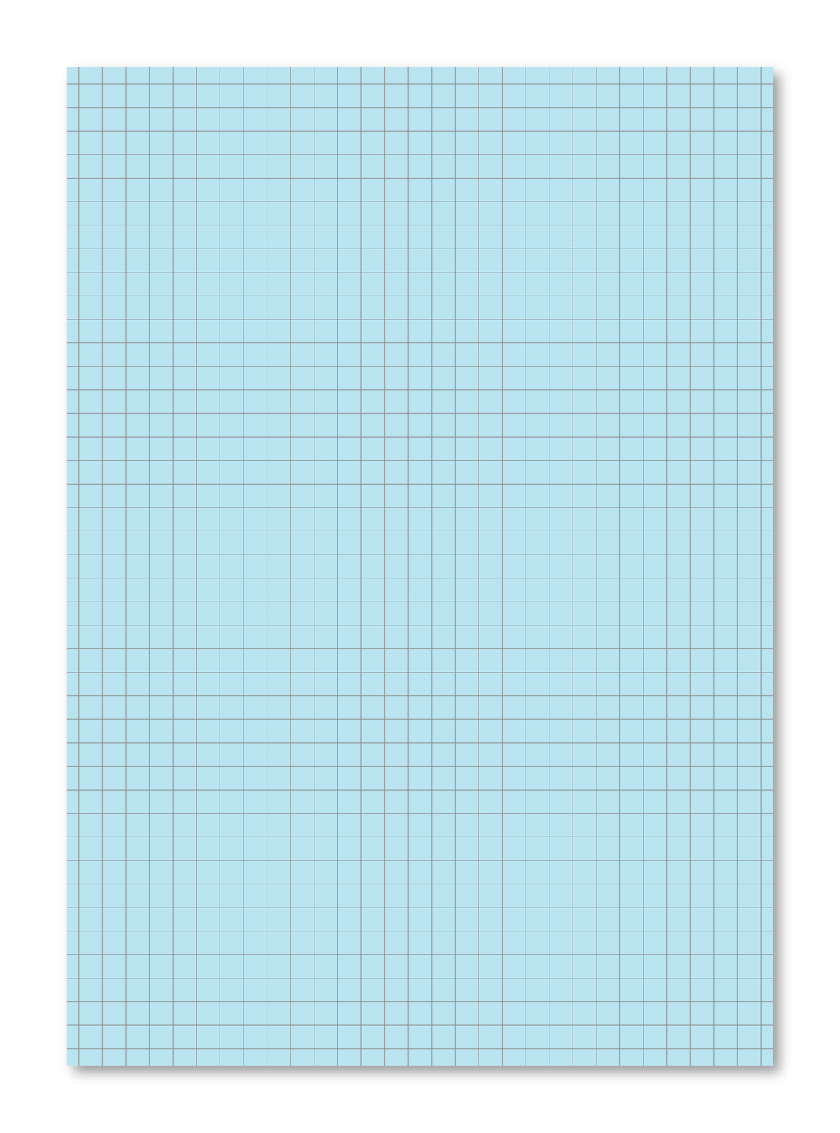 Manila School Exercise Book A4 7mm Squared Blue Tinted Paper - Personalised (Pack of 10)