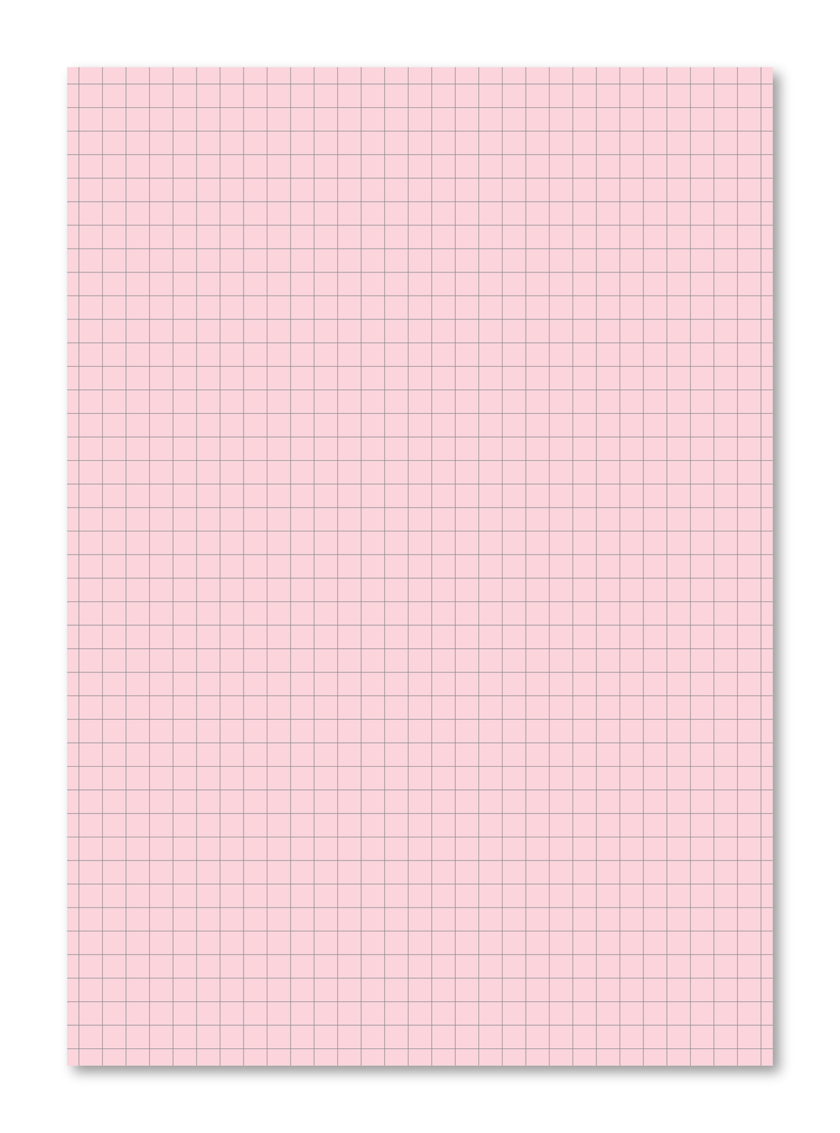 Manila School Exercise Book A4 7mm Squared Pink Tinted Paper - Personalised (Pack of 10)