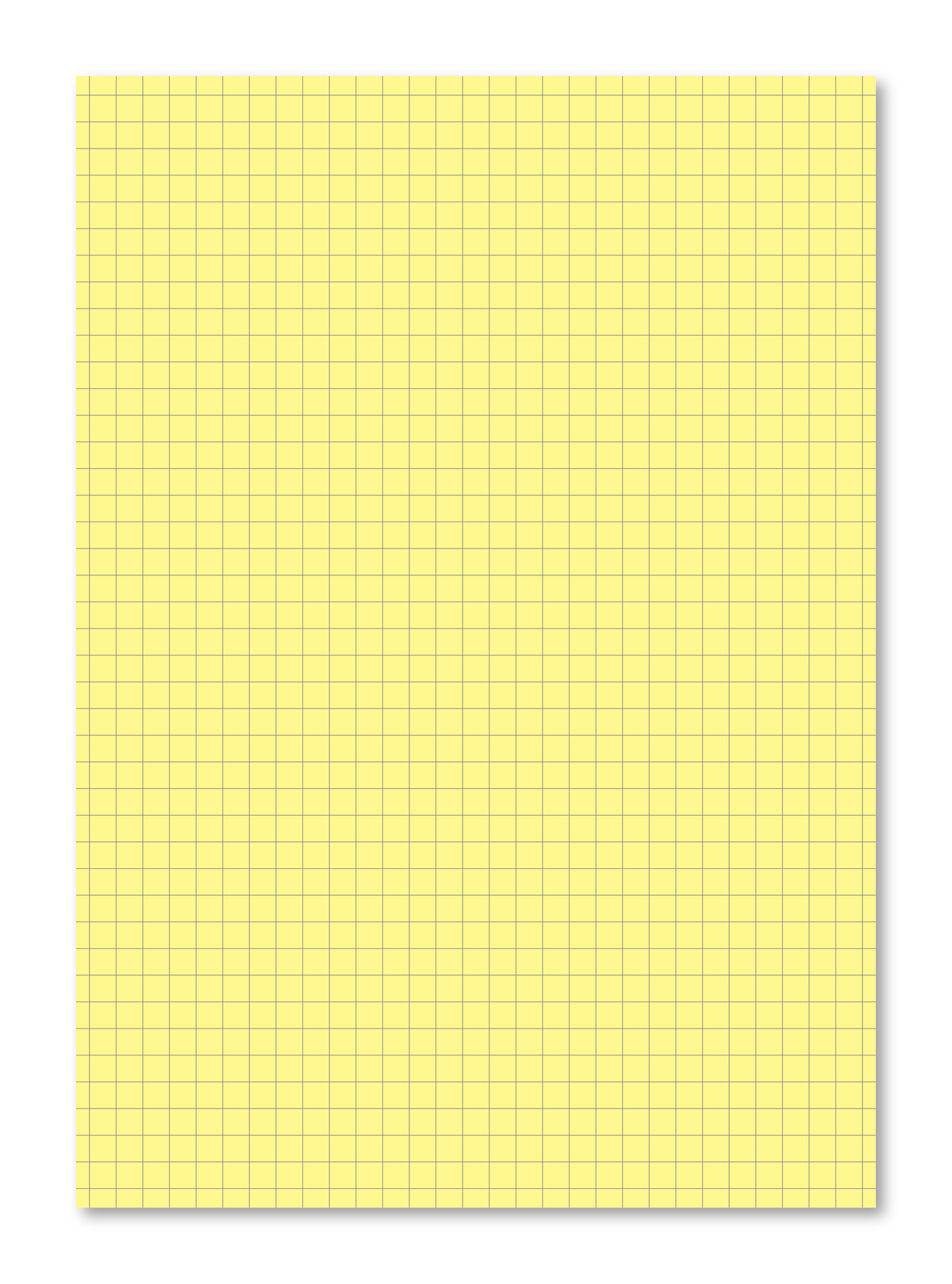 Manila School Exercise Book A4 7mm Squared Yellow Tinted Paper - Personalised (Pack of 10)