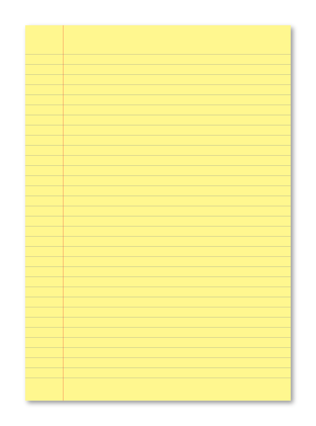 Manila School Exercise Book A4 8mm Ruled & Margin Yellow Tinted Paper - Personalised (Pack of 10)