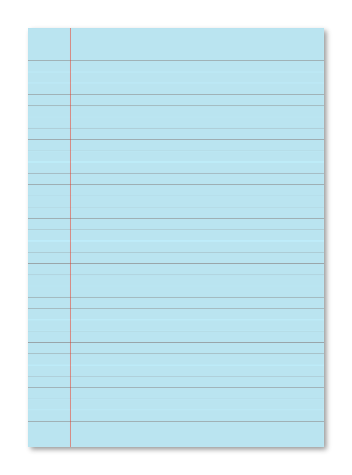 Manila School Exercise Book A4 8mm Ruled & Margin Blue Tinted Paper - Personalised (Pack of 10)