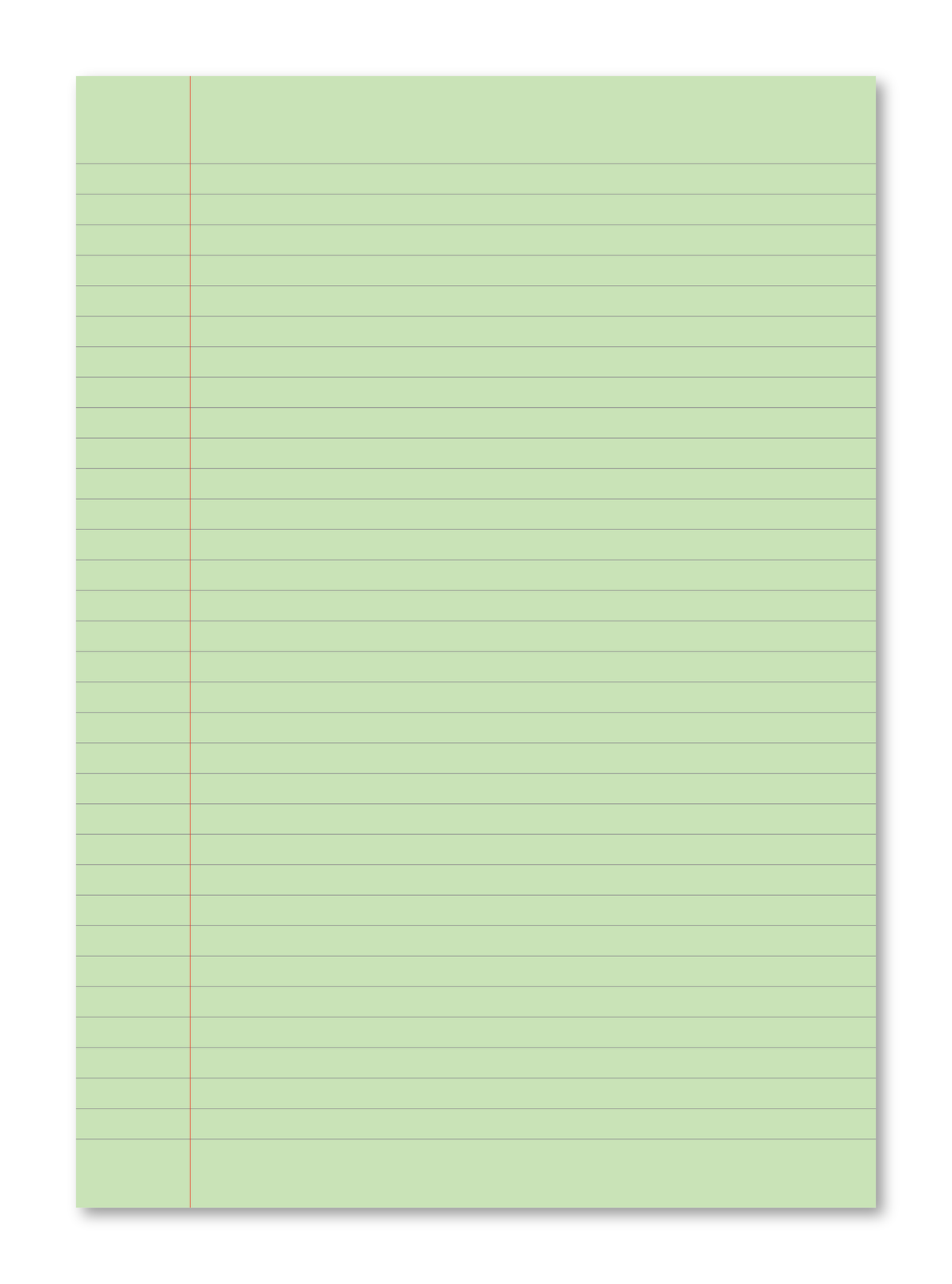 Manila School Exercise Book A4 8mm Ruled & Margin Green Tinted Paper - Personalised (Pack of 10)