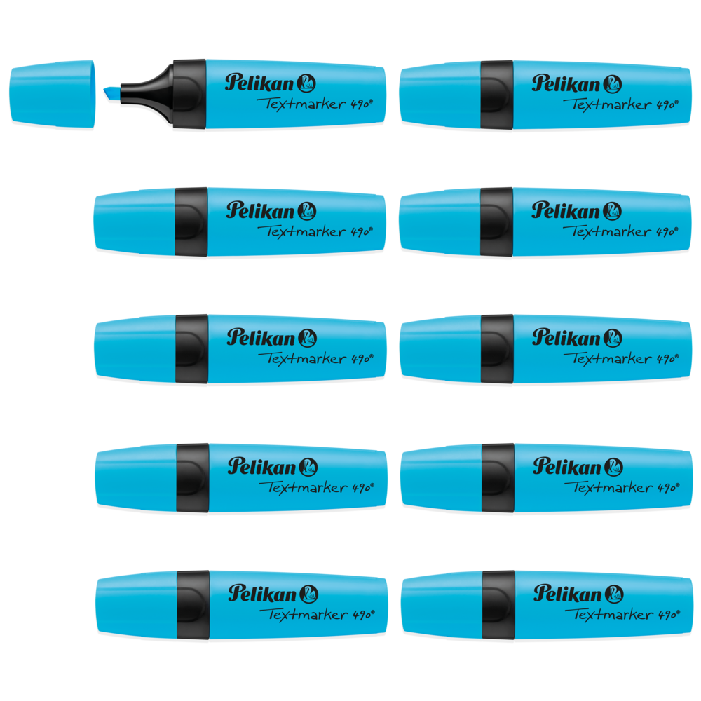 Pelikan Highlighter – Fluorescent Blue - Pack of 10