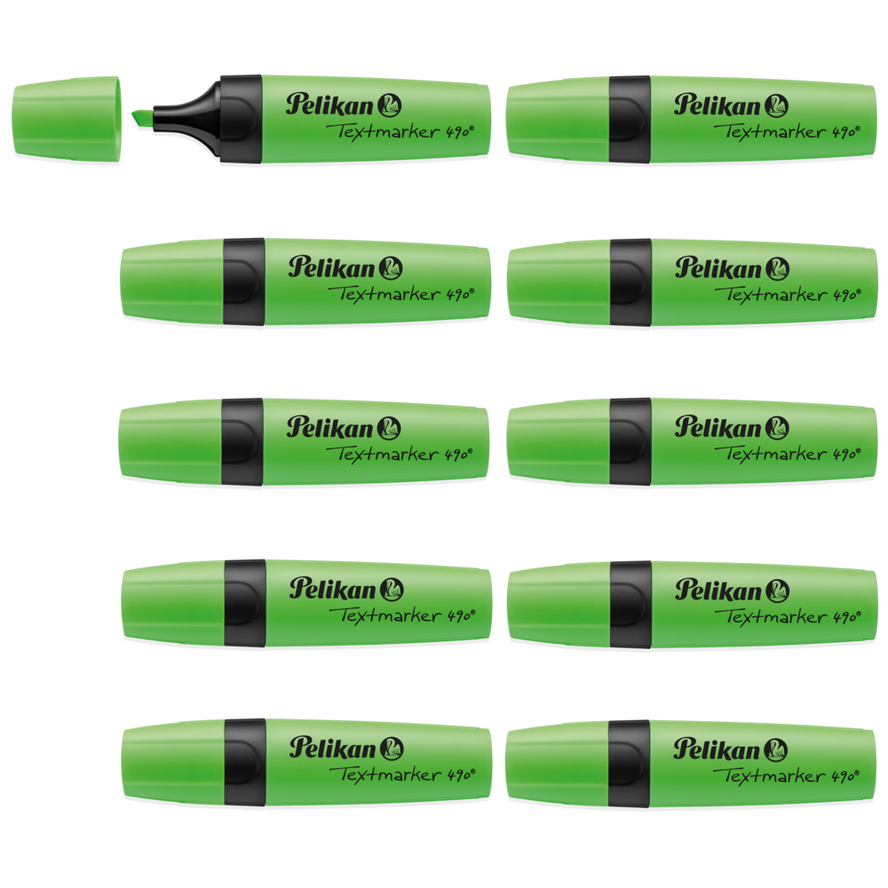 Pelikan Highlighter – Fluorescent Green - Pack of 10