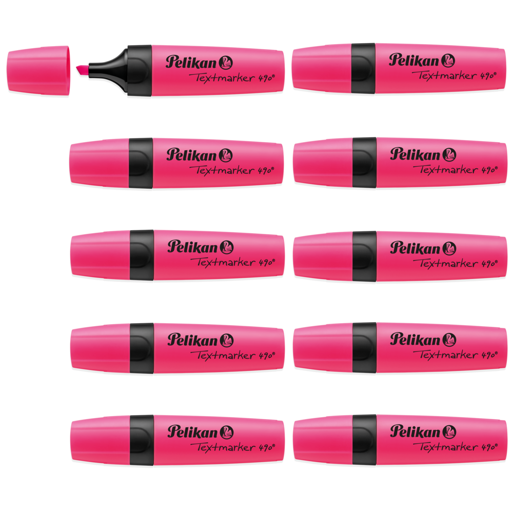 Pelikan Highlighter – Fluorescent Pink - Pack of 10