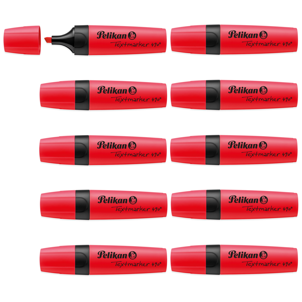 Pelikan Highlighter – Fluorescent Red - Pack of 10