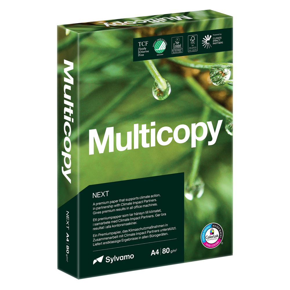 Multicopy Zero A4 80gsm Photocopier Paper - 5 ream box